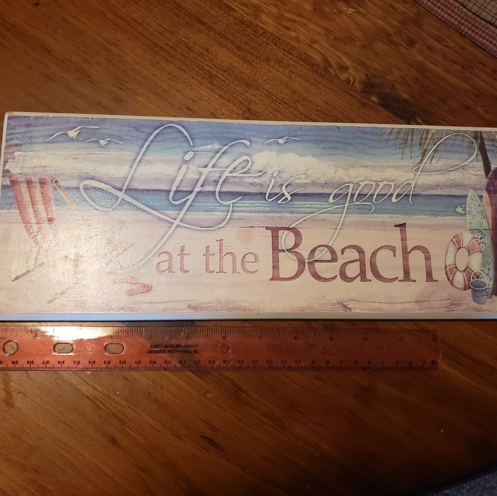 Beach sign